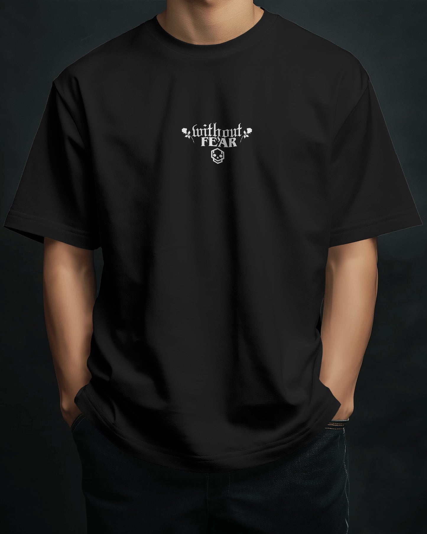 Without Fear T-Shirt โ Premium embroidery logo